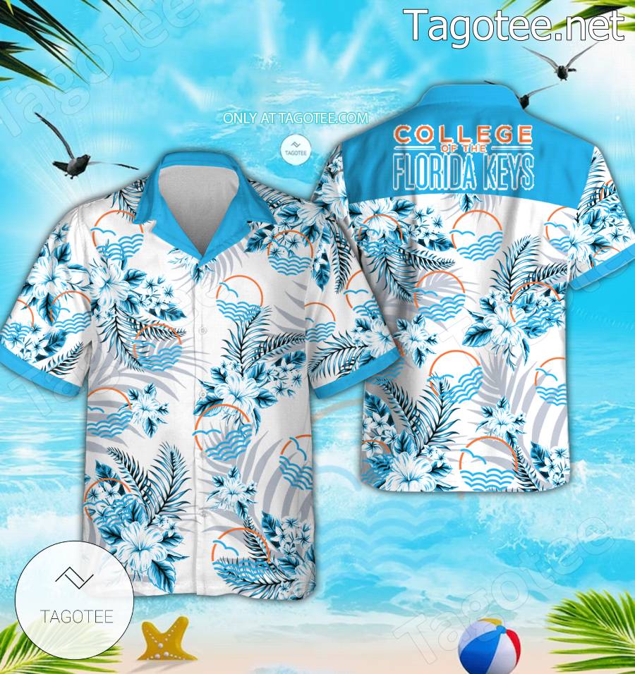 The College of the Florida Keys Hawaiian Shirt And Shorts - EmonShop