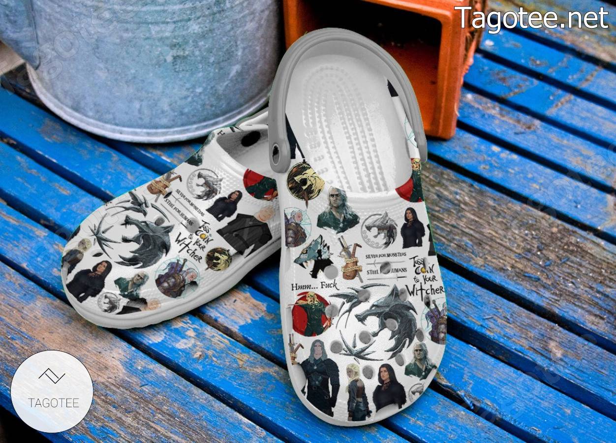 The Witcher Game Pattern Crocs Clogs b
