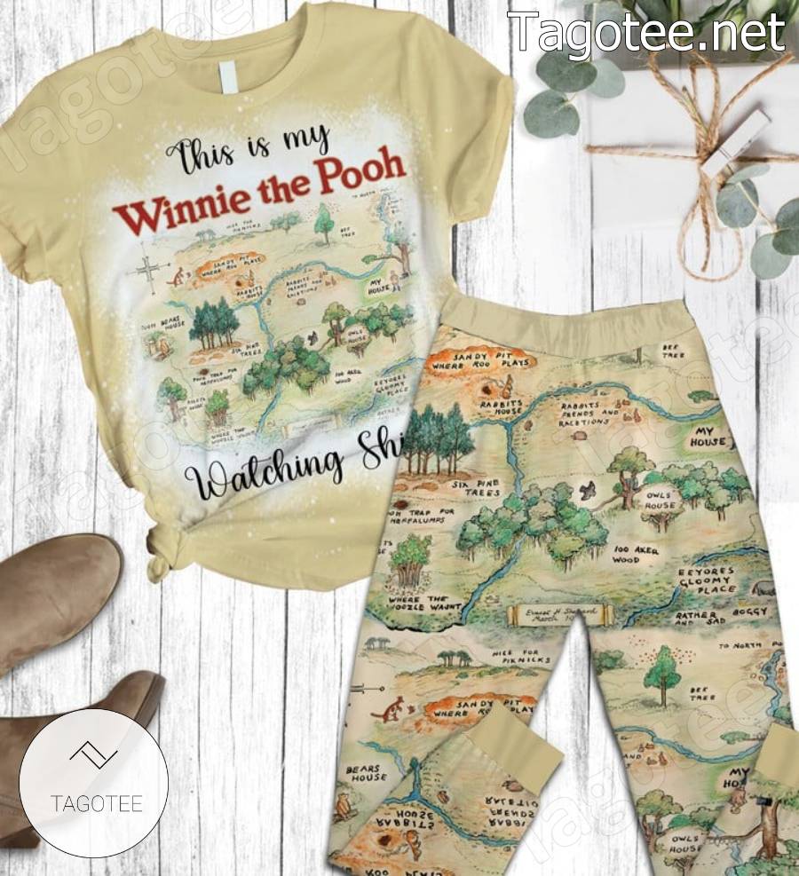 This Is My Winnie The Pooh Watching Shirt Pajamas Set - Tagotee