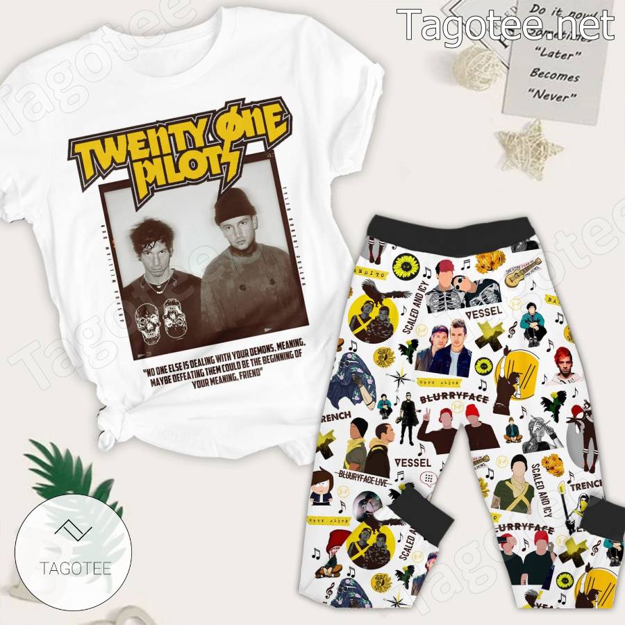 Twenty One Pilots No One Else Is Dealing With Your Demons Pajamas Set ...