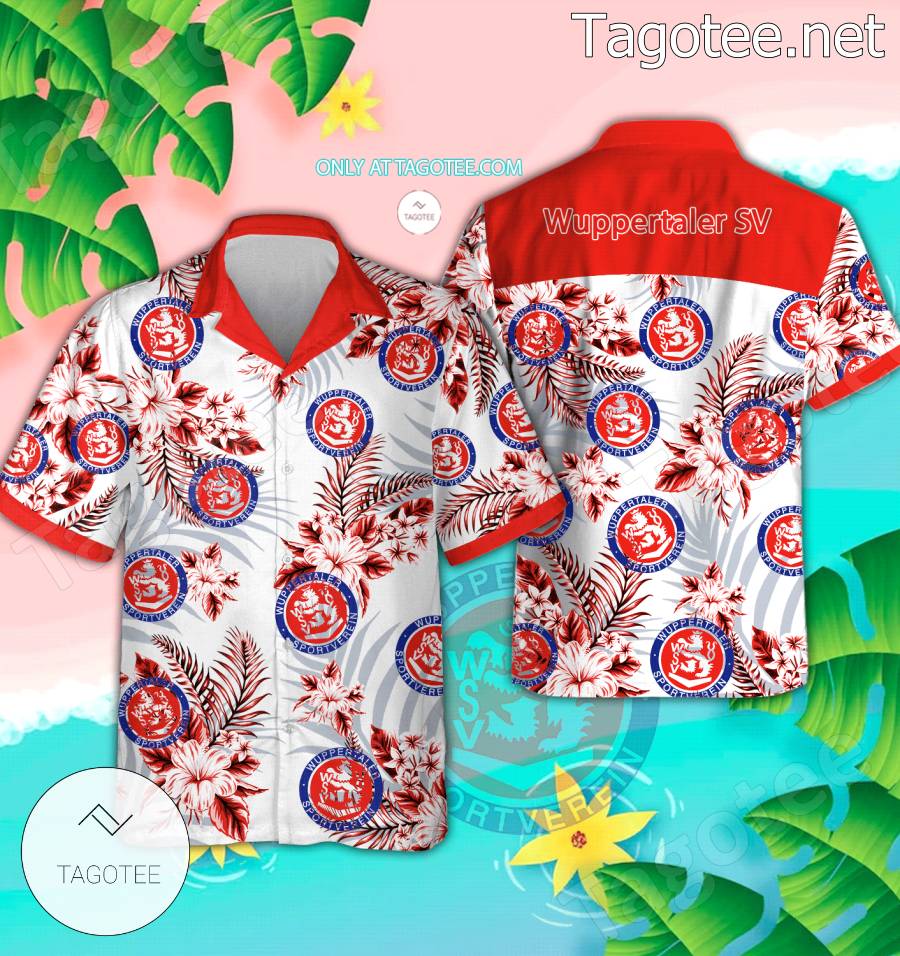 Wuppertaler SV Logo Hawaiian Shirt - BiShop