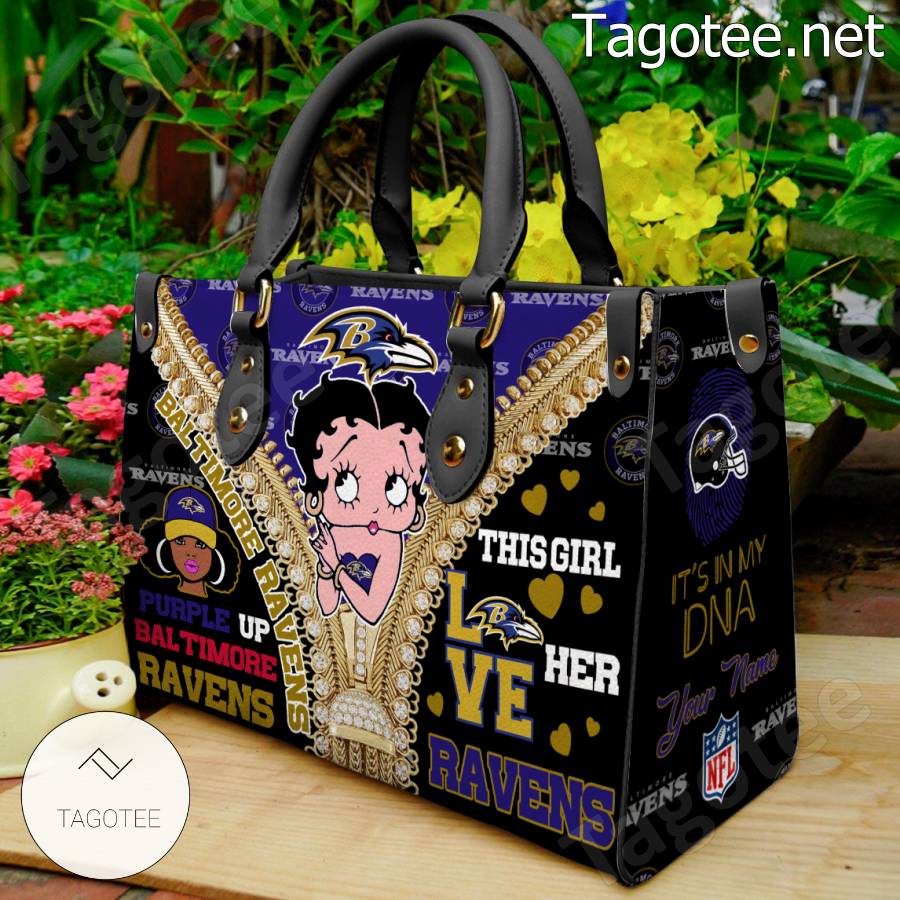 Baltimore Ravens Betty Boop Girl Handbags