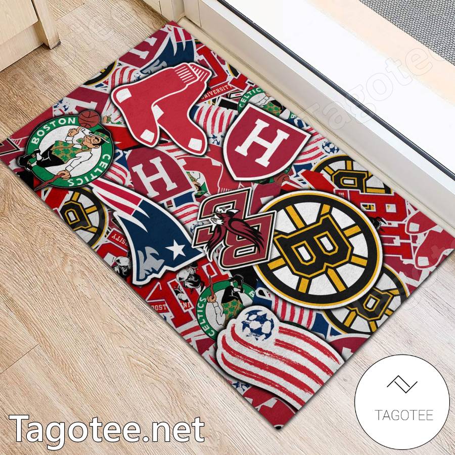 Home Sweet Home Boston Bruins Boston Red Sox Boston Celtics Doormat -  Tagotee