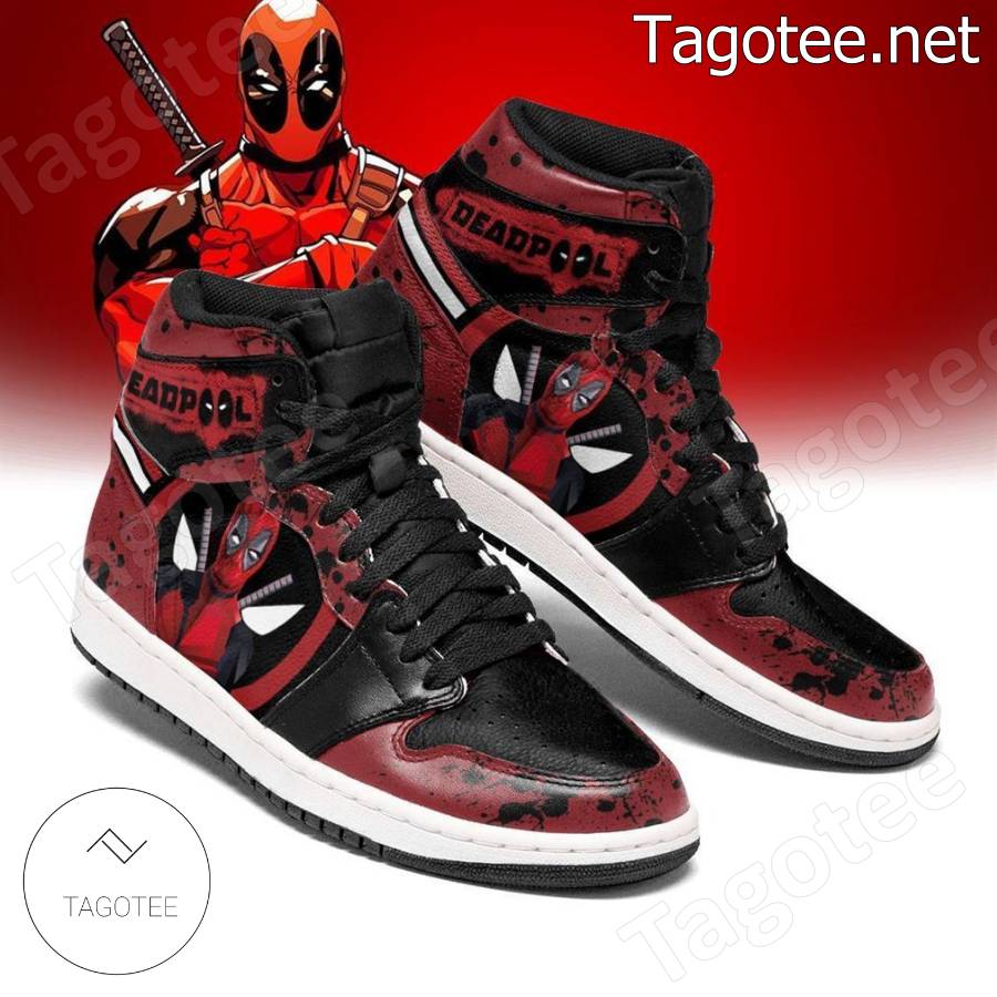 Deadpool Marvel Air Jordan High Top Shoes