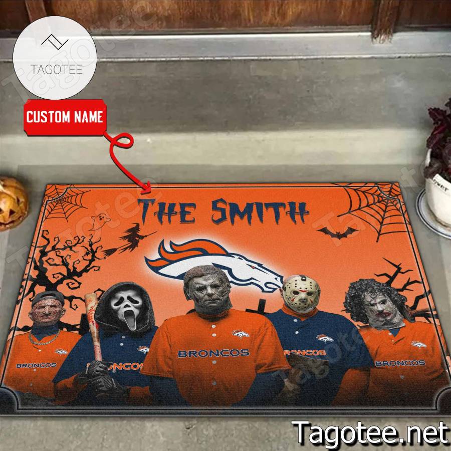 Denver Broncos NFL Halloween Doormat - Tagotee