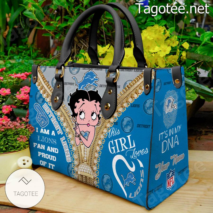 Detroit Lions Betty Boop Girl Handbags