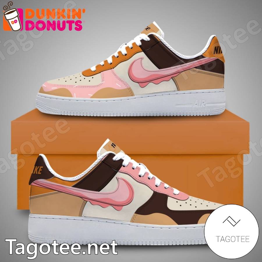 Dunkin' Personalized Air Force Shoes Tagotee
