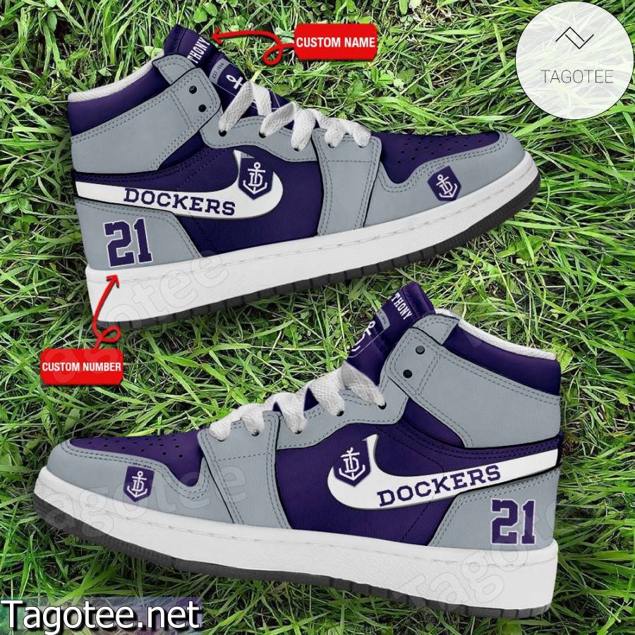 Fremantle Dockers Club Custom Air Jordan High Top Shoes a