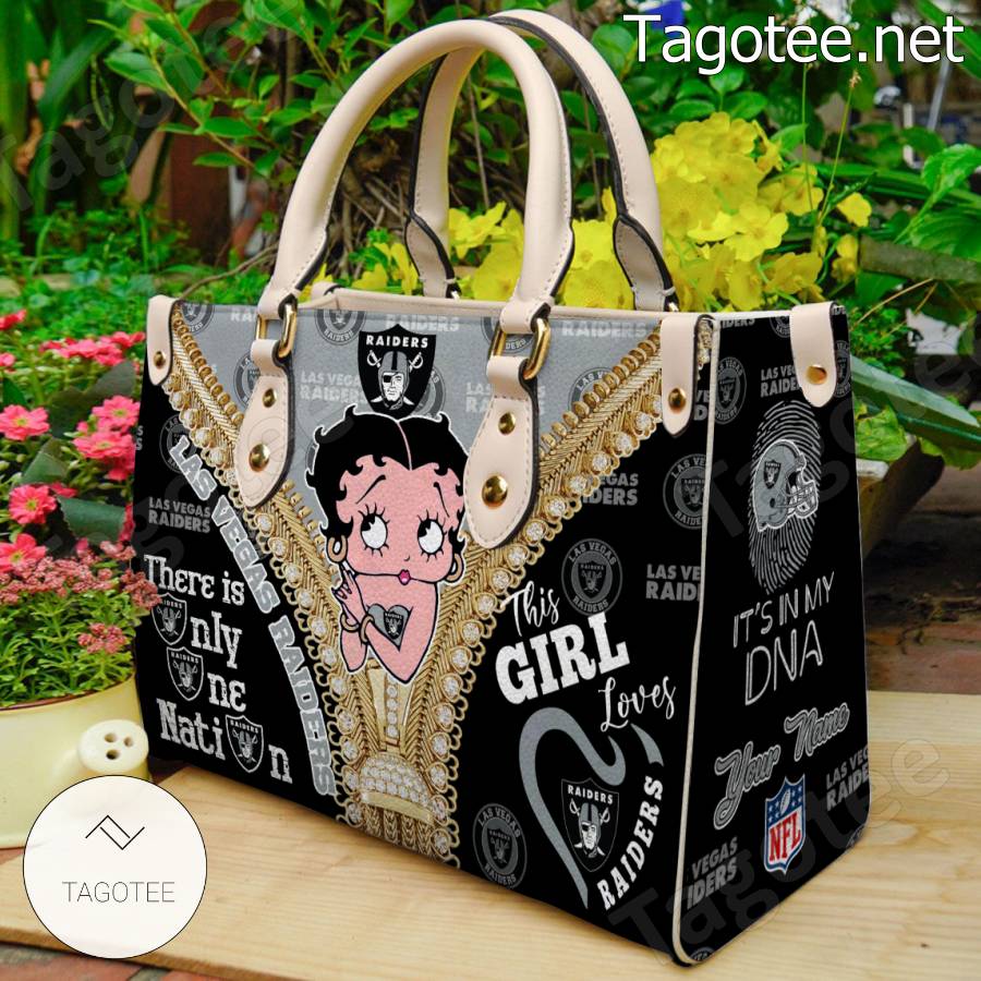 Las Vegas Raiders Betty Boop Girl Handbags a