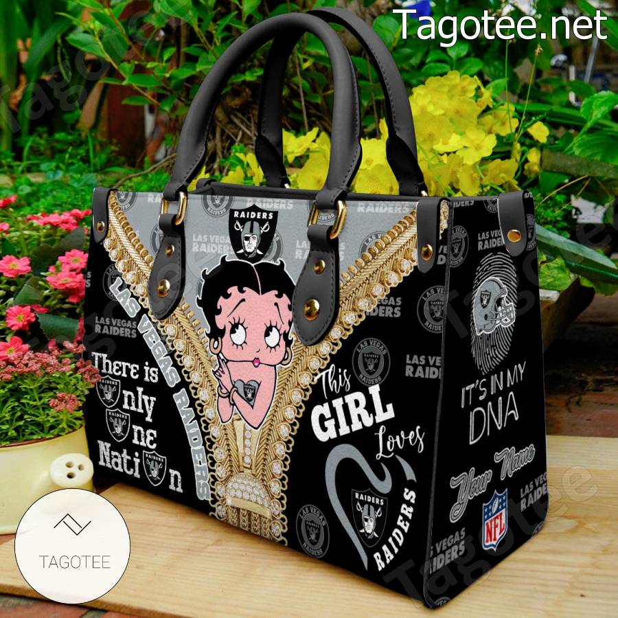 Las Vegas Raiders Betty Boop Girl Handbags