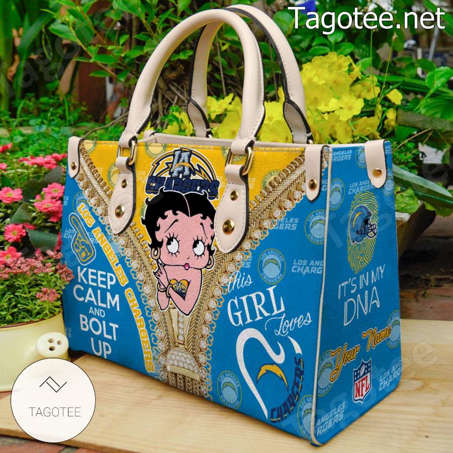 Los Angeles Chargers Betty Boop Girl Handbags a