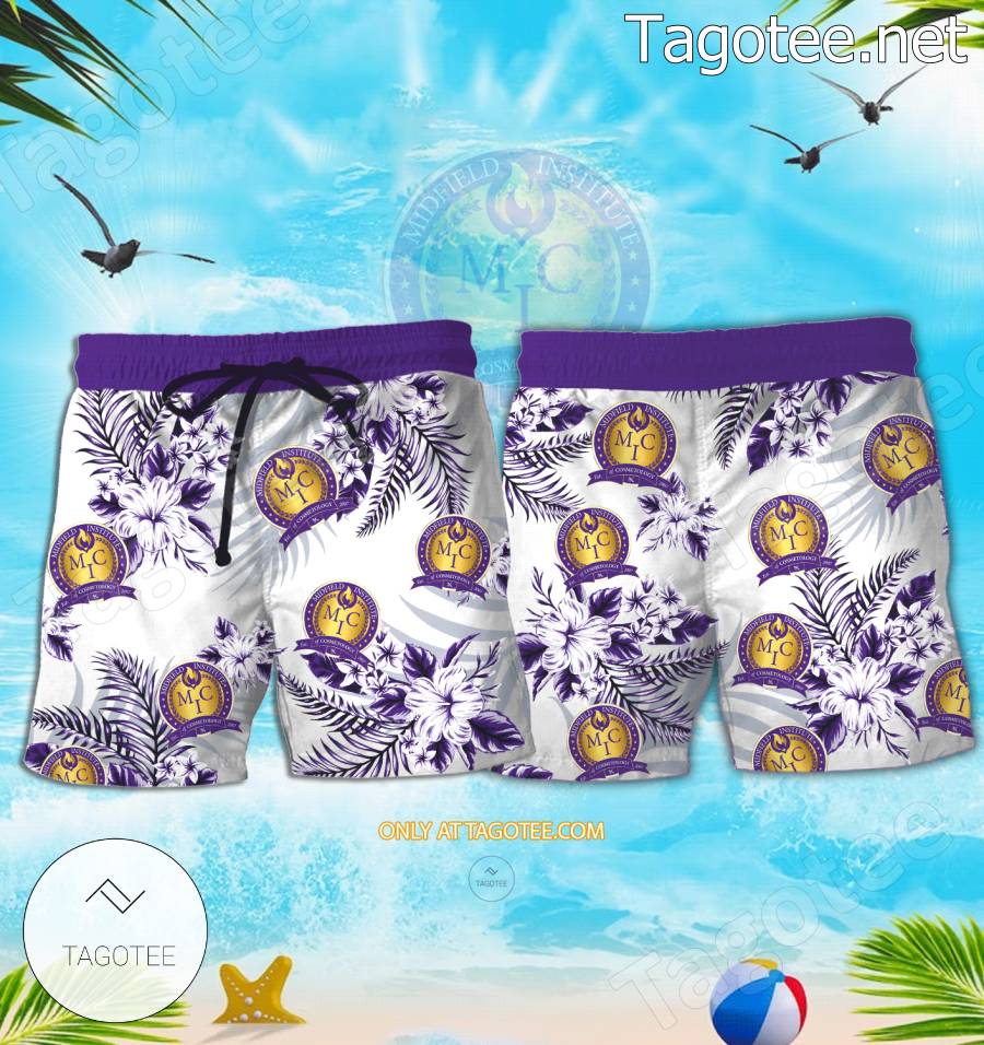 Midfield Institute of Cosmetology Logo Summer Shirt - EmonShop a