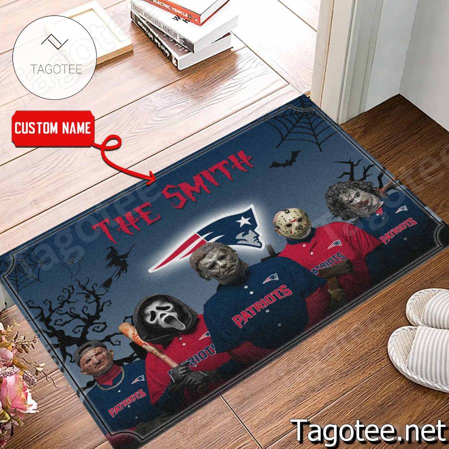 New England Patriots Football Rug