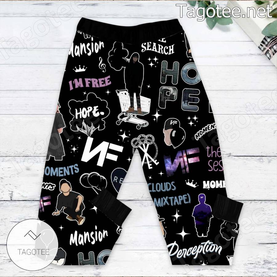 Nf Rapper Pattern Pajamas Set b