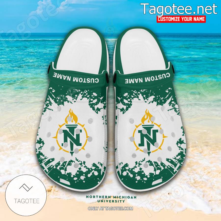 Northern Michigan University Crocs Clogs Shoes - EmonShop a