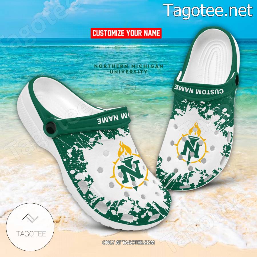 Northern Michigan University Crocs Clogs Shoes - EmonShop
