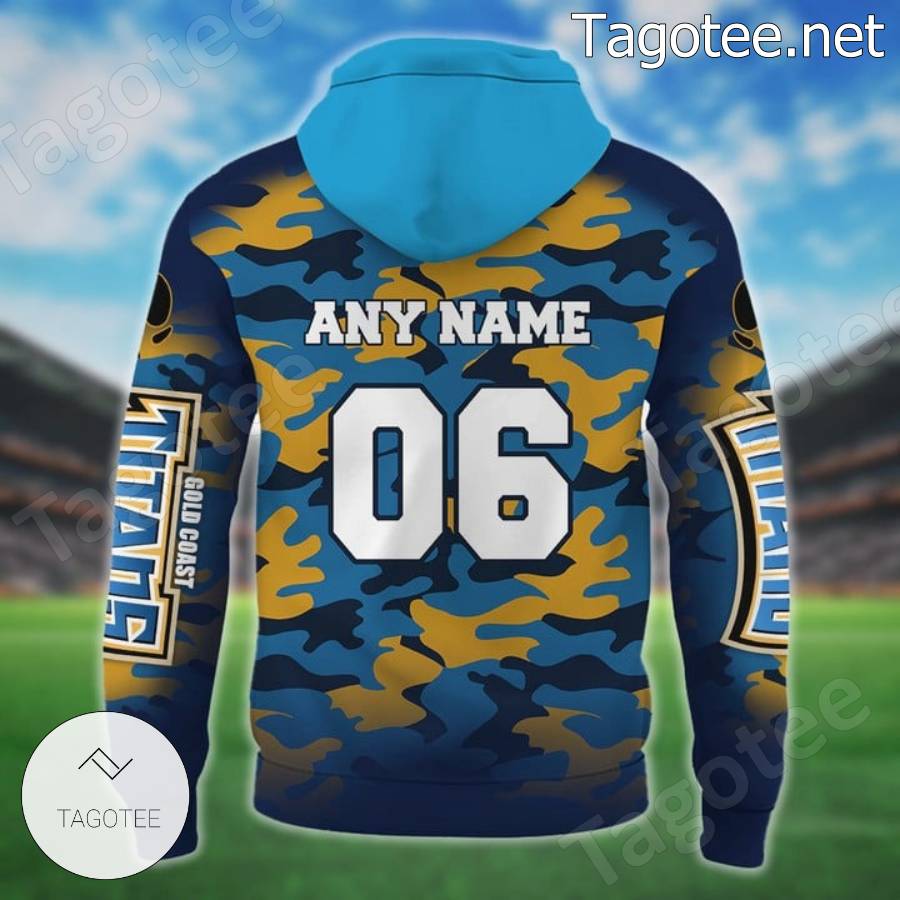 Nrl Gold Coast Titans Camo T-shirt, Hoodie - Tagotee