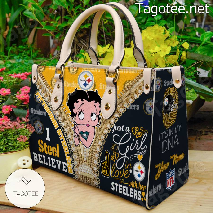 Pittsburgh Steelers Betty Boop Girl Handbags a