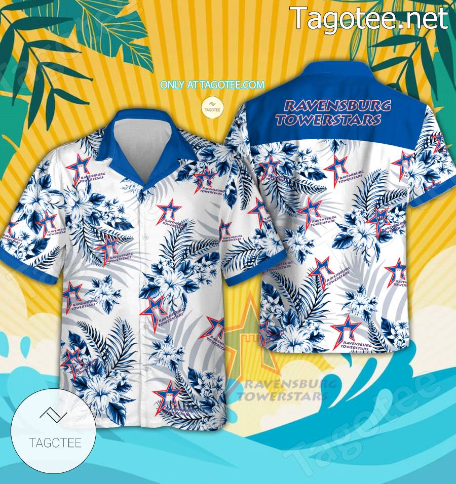 Ravensburg Towerstars Hockey Hawaiian Shirts, Shorts - EmonShop