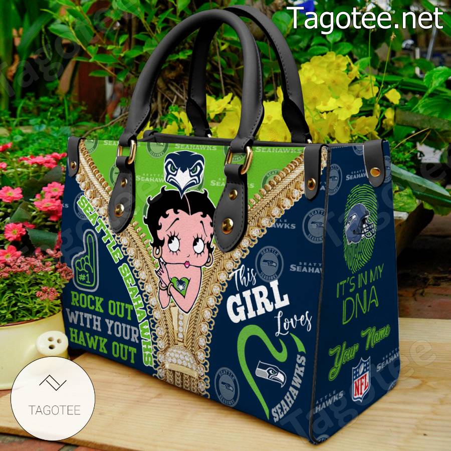 Seattle Seahawks Betty Boop Girl Handbags