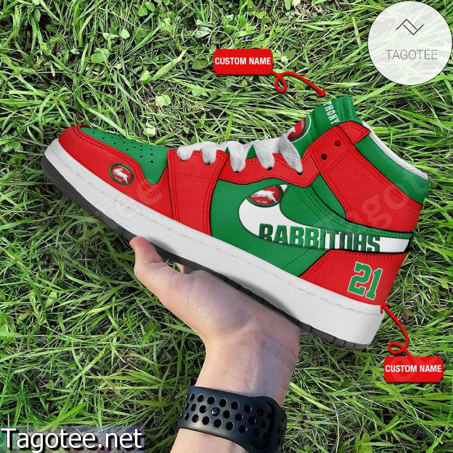 South Sydney Rabbitohs Club Custom Air Jordan High Top Shoes Tagotee