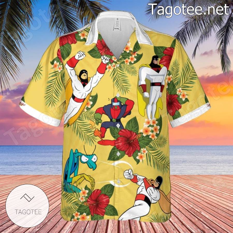 Space Ghost Coast To Coast Hibiscus Hawaiian Shirt - Tagotee