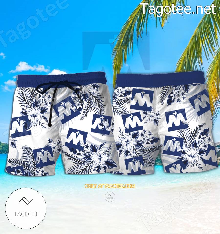 University of Mary Logo Hawaiian Shirt - BiShop a