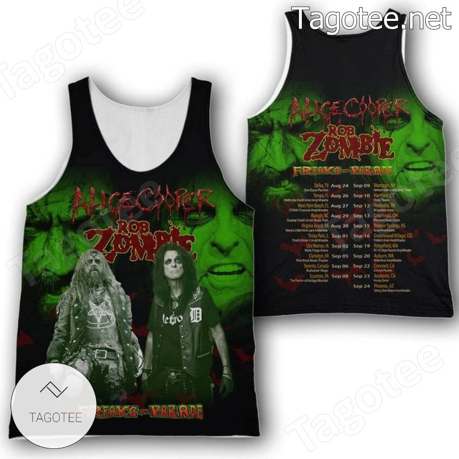 Alice Cooper Rob Zombie Freaks On Parade T-shirt, Hoodie c