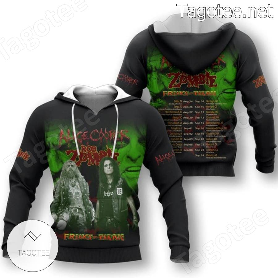 Alice Cooper Rob Zombie Freaks On Parade T-shirt, Hoodie x