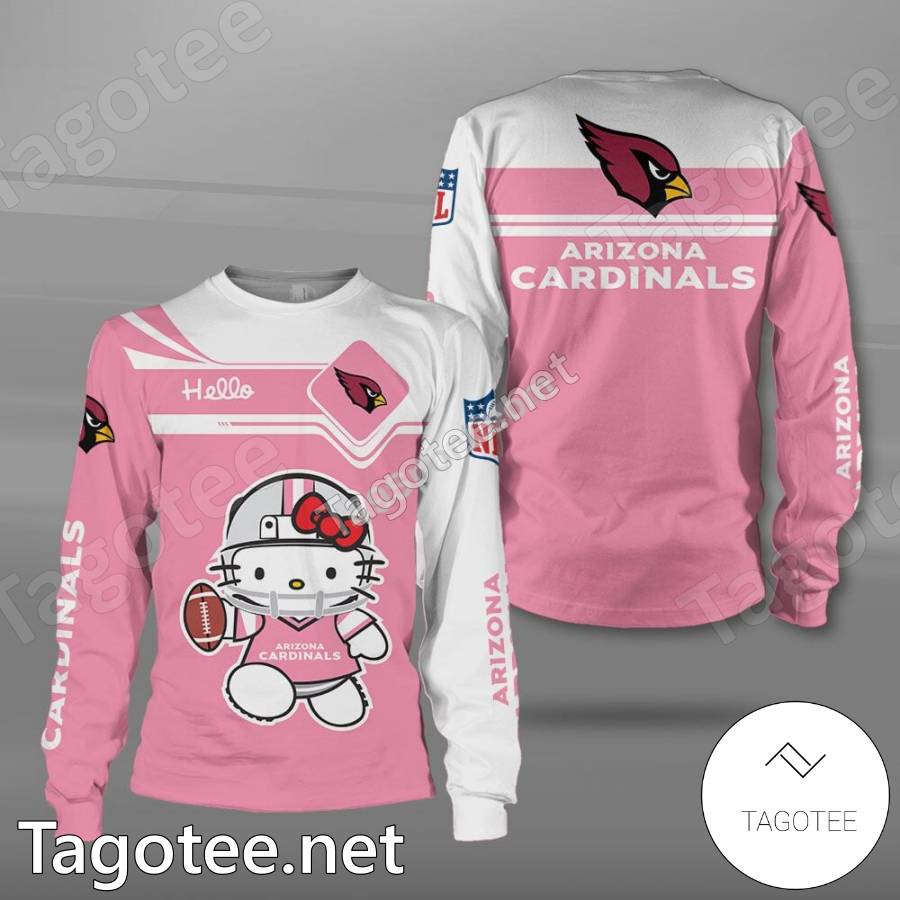 Arizona Cardinals Hello Kitty Pink T-shirt, Hoodie - Tagotee