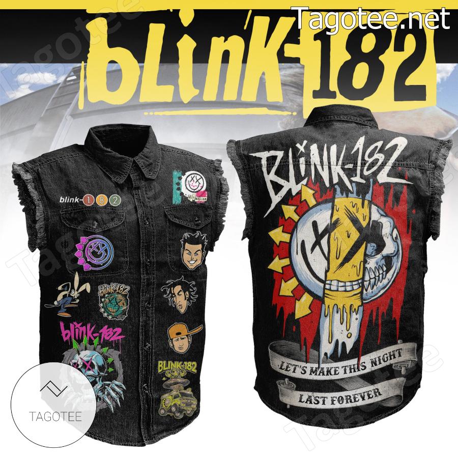 Blink-182 Let's Make This Night Last Forever Sleeveless Denim Jacket