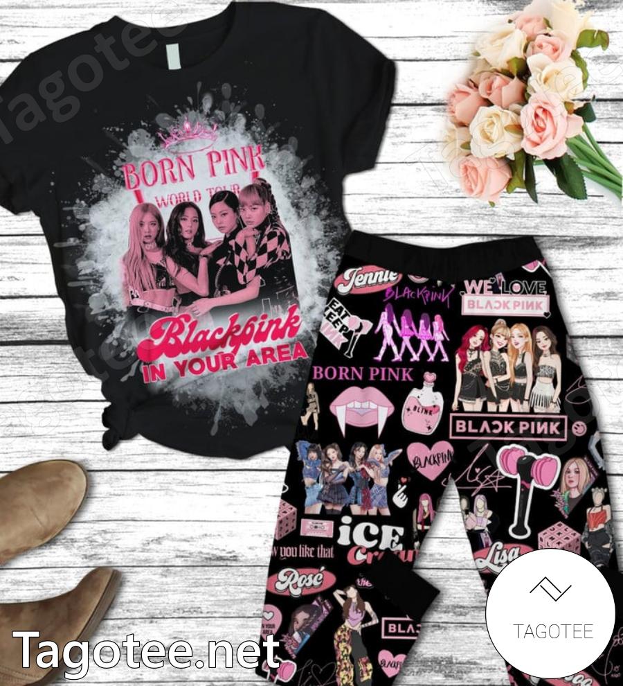 Born Pink World Tour Blackpink In Your Area Pajamas Set - Tagotee