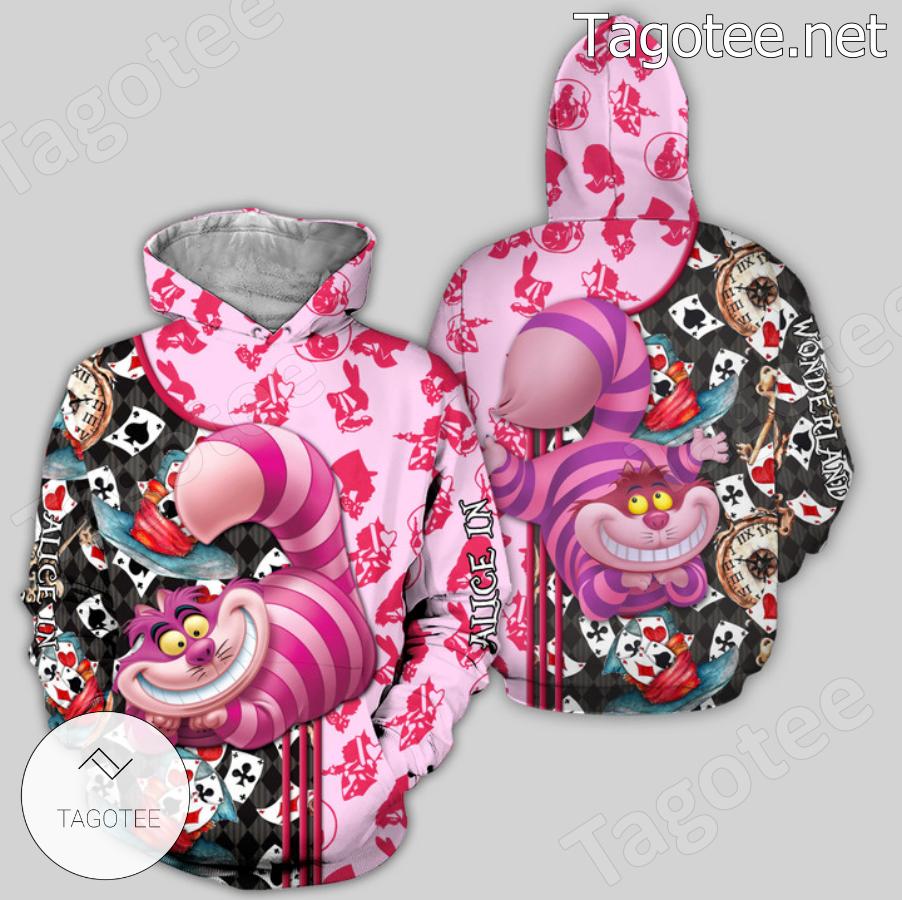 Cheshire Cat Alice In Wonderland Poker Hoodie And Leggings a