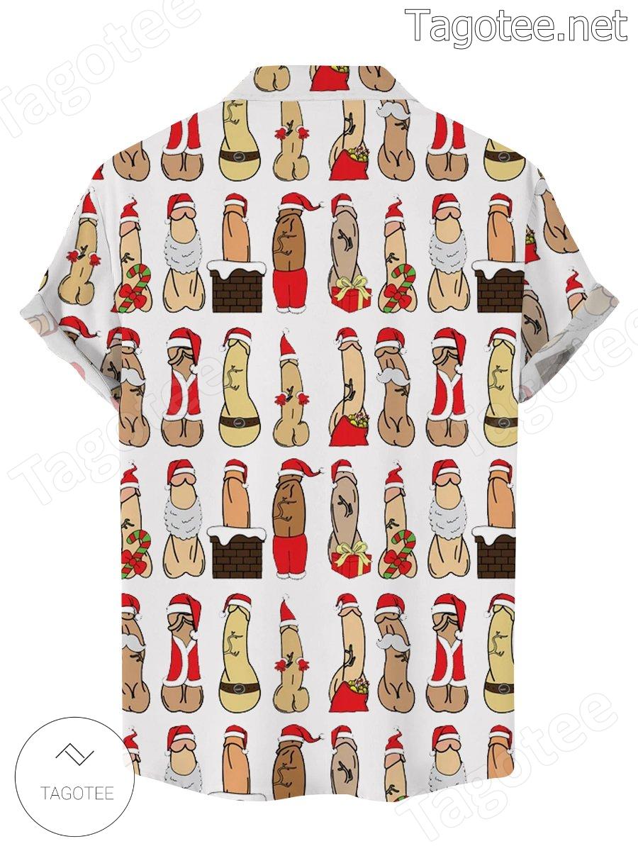 Christmas Cocks Funny Hawaiian Shirt a