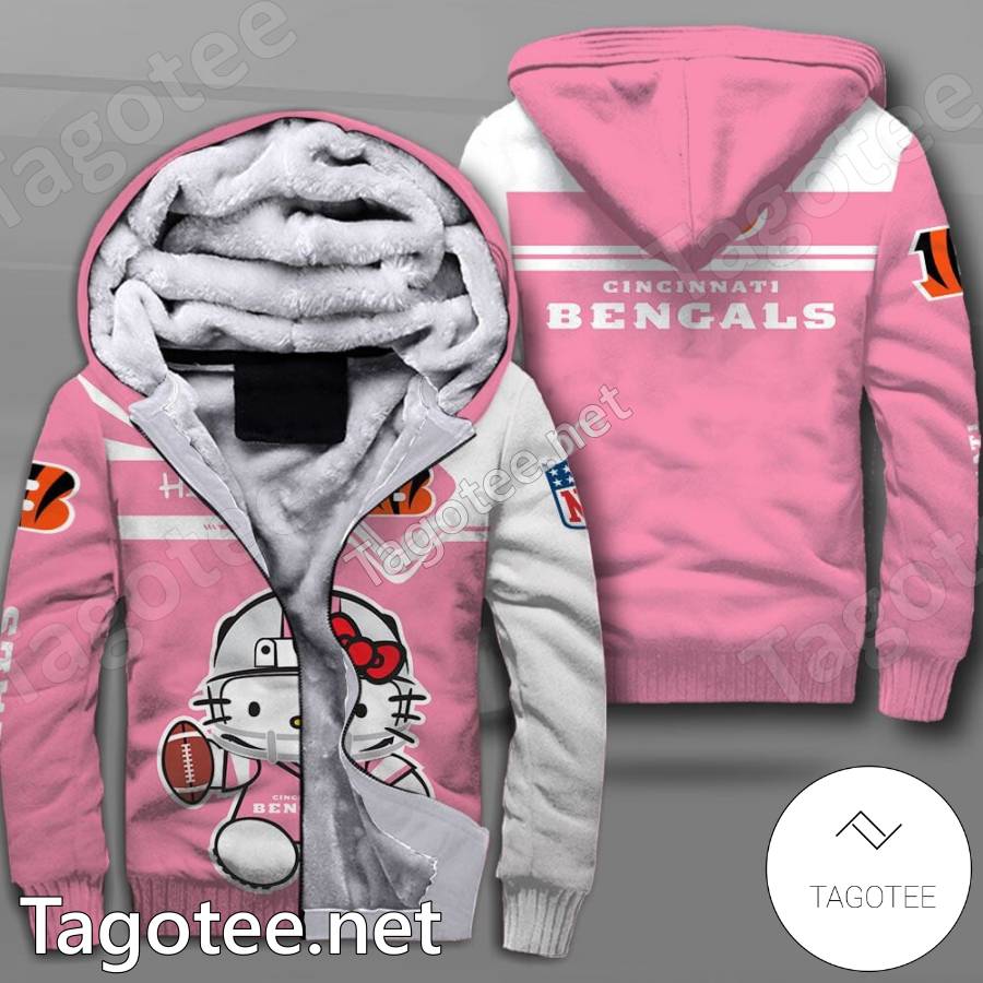 Cincinnati Bengals Hello Kitty Hoodie -  Worldwide Shipping