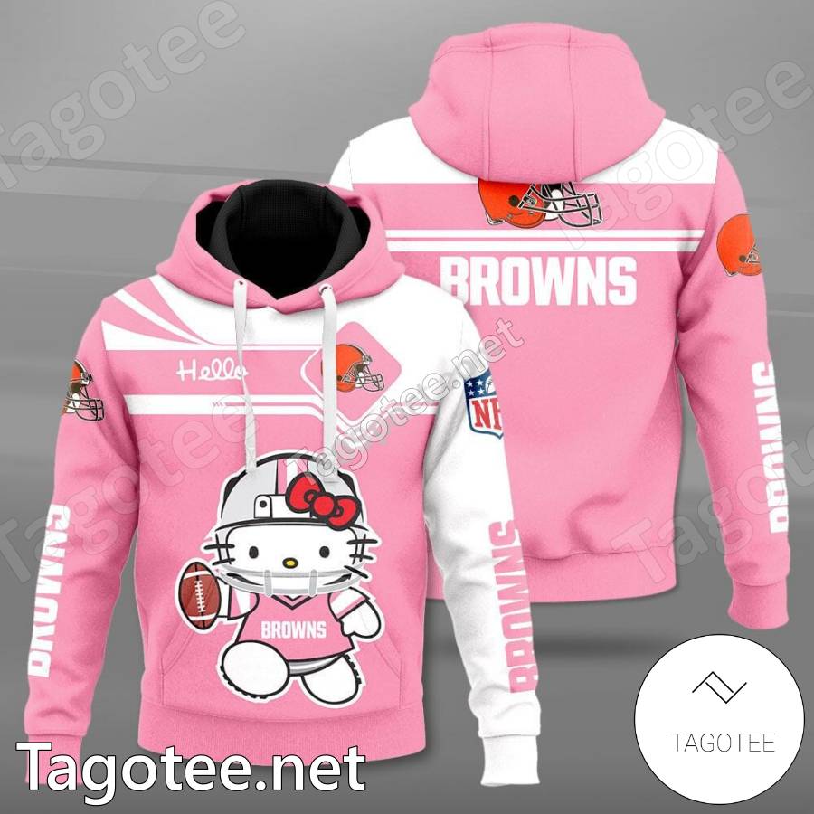 Cleveland Browns Hello Kitty Pink T-shirt, Hoodie - Tagotee