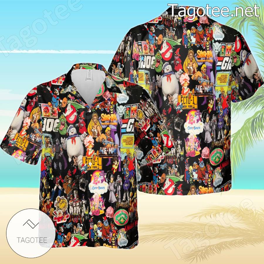 Collage 90's Cartoon Hawaiian Shirt - Tagotee