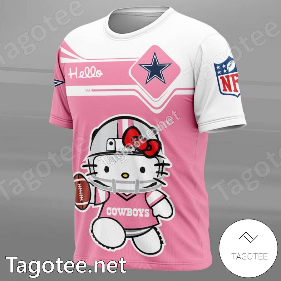 Dallas Cowboys Hello Kitty Pink T-shirt, Hoodie - Tagotee