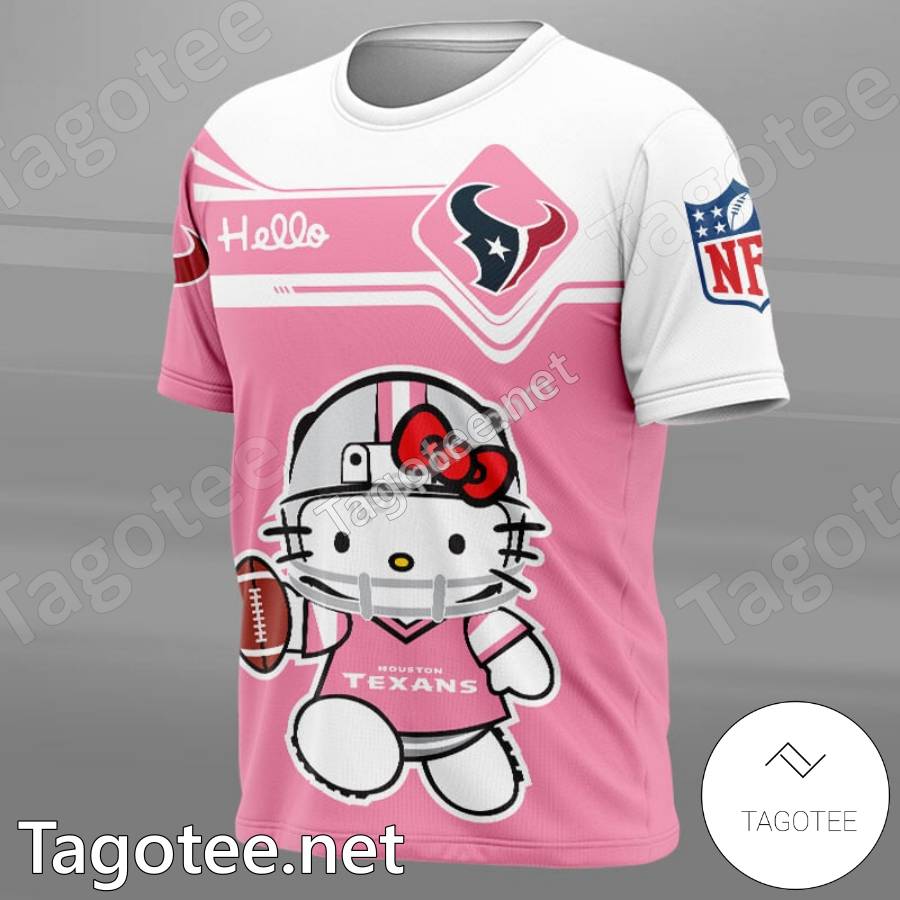 Houston Texans Hello Kitty Pink T-shirt, Hoodie - Tagotee
