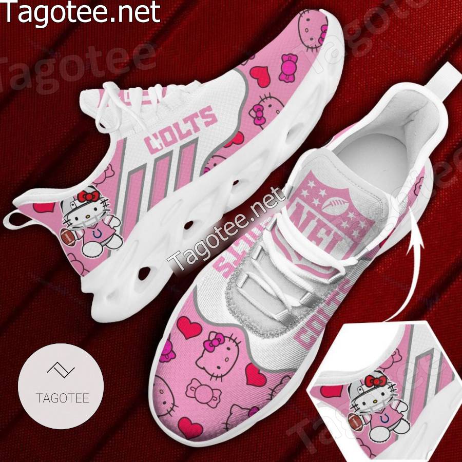 Indianapolis Colts NFL Hello Kitty Girl Running Sneakers - Tagotee