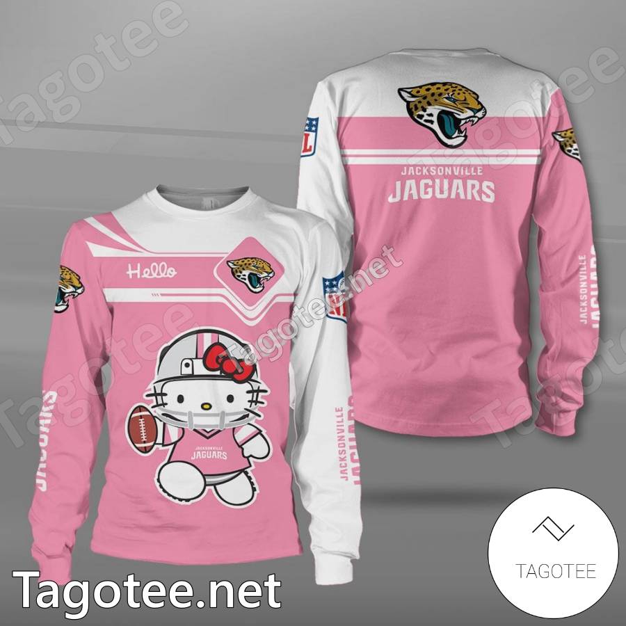 Jacksonville Jaguars Hello Kitty Pink T-shirt, Hoodie - Tagotee