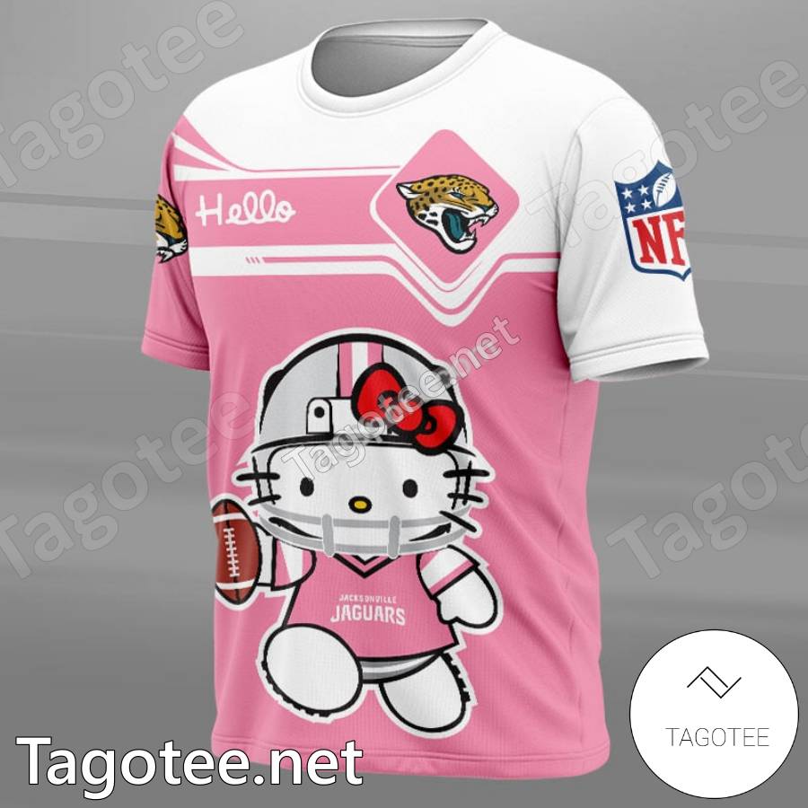 Jacksonville Jaguars Hello Kitty Pink T-shirt, Hoodie - Tagotee