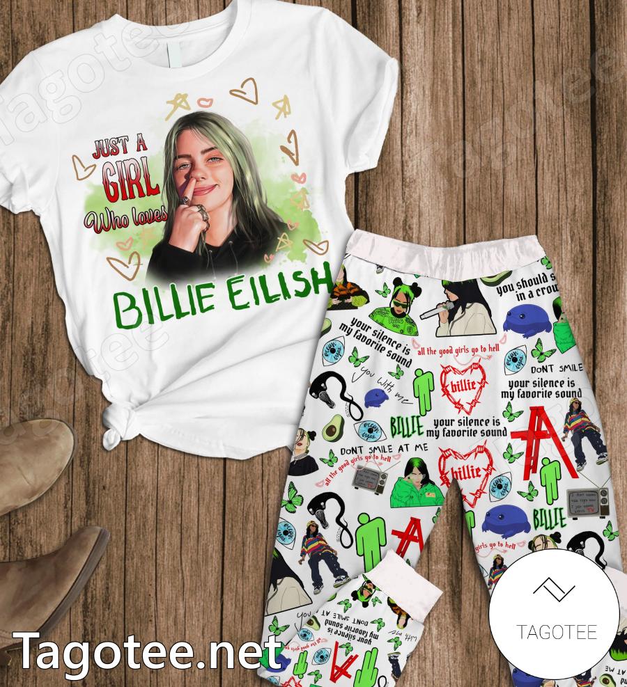 Just A Girl Who Loves Billie Eilish Pajamas Set