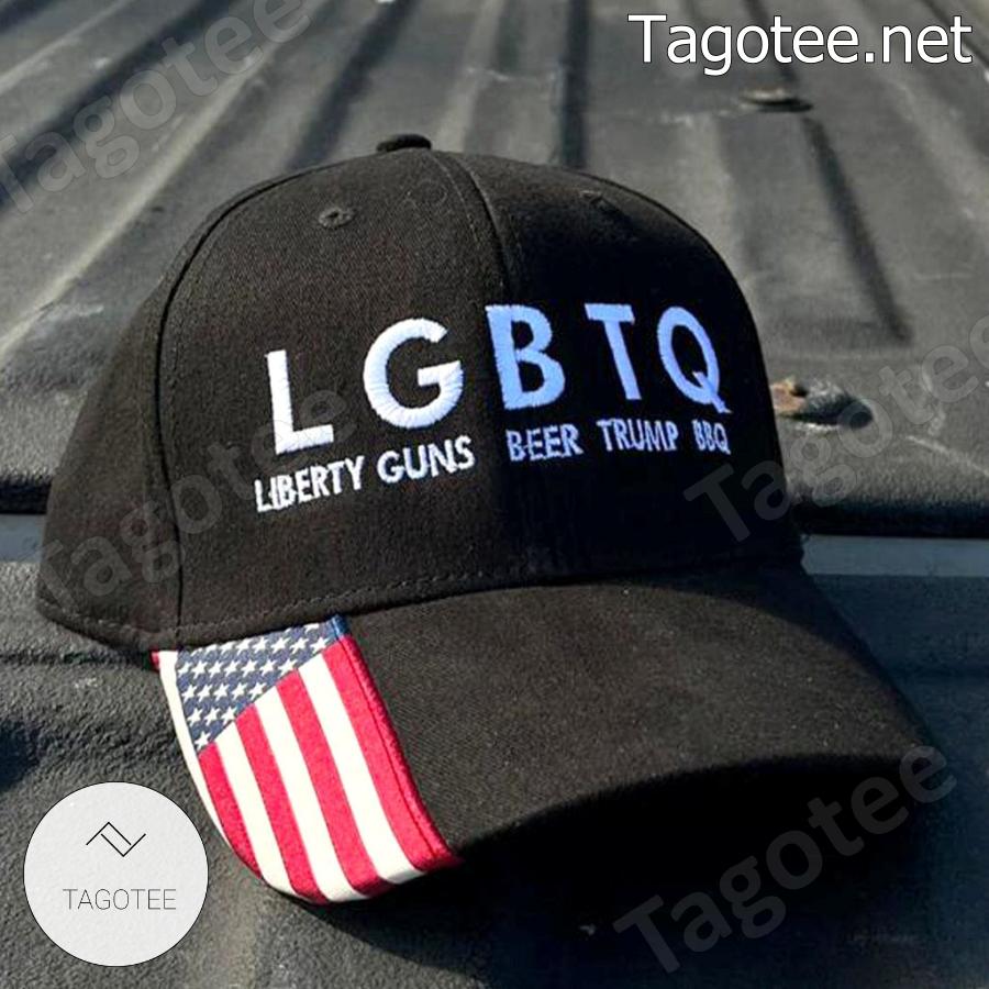 Lgbtq Liberty Guns Beer Trump Bbq American Flag Cap Tagotee 5321