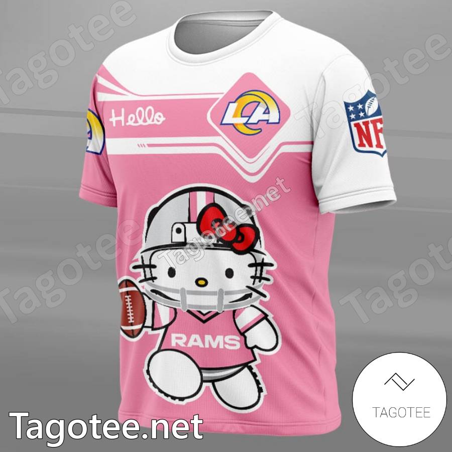 Los Angeles Rams Hello Kitty Pink T-shirt, Hoodie - Tagotee