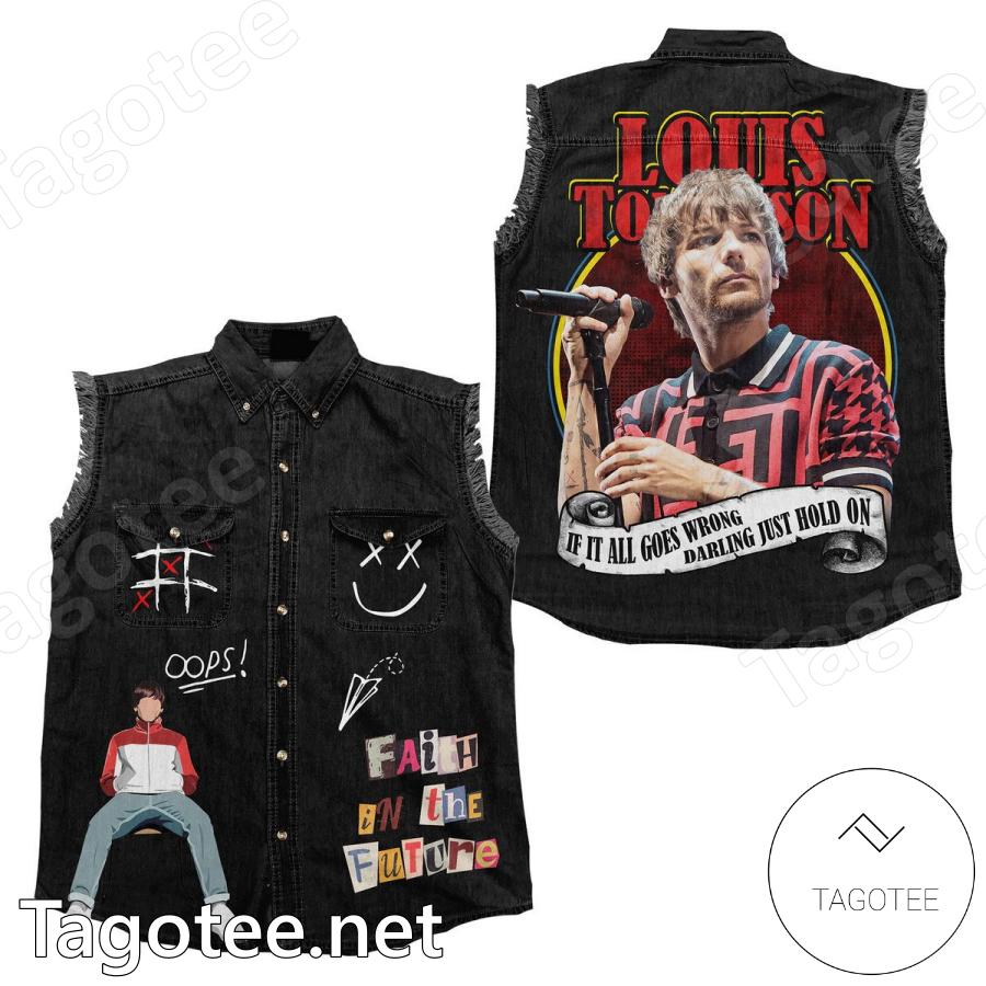 One Direction Rock Band Louis Tomlinson Jean Jacket - Films Jackets