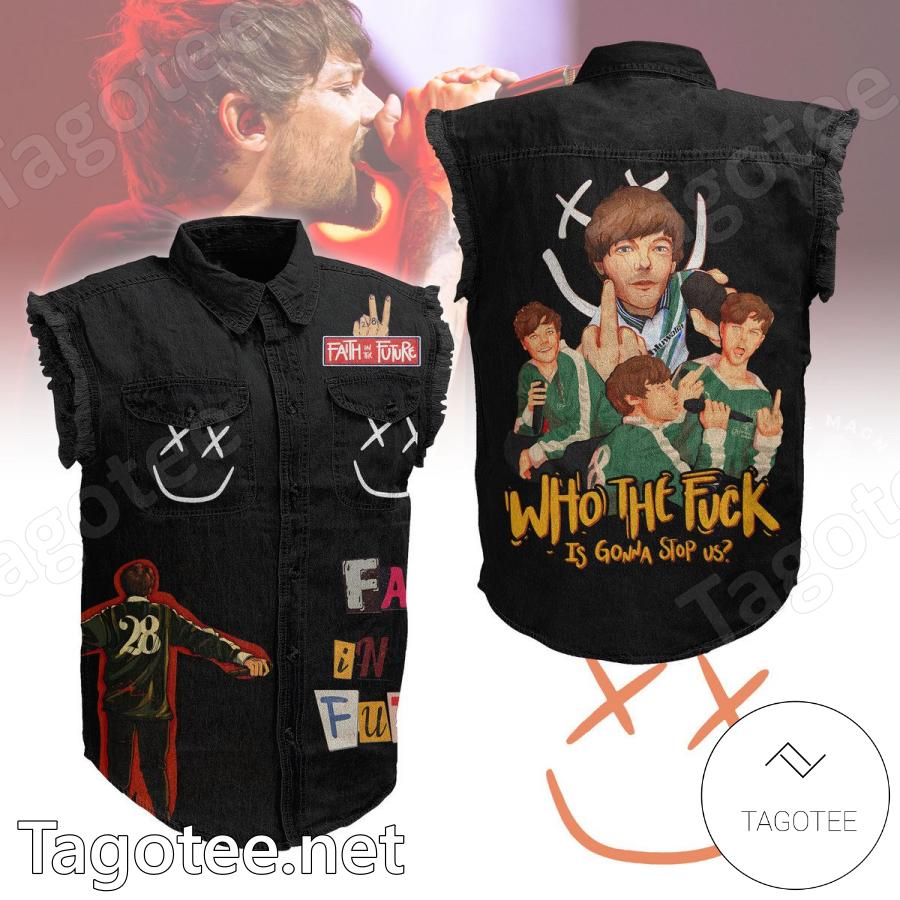 Louis Tomlinson Who The Fuck Is Gonna Stop Us Sleeveless Denim Jacket -  Tagotee