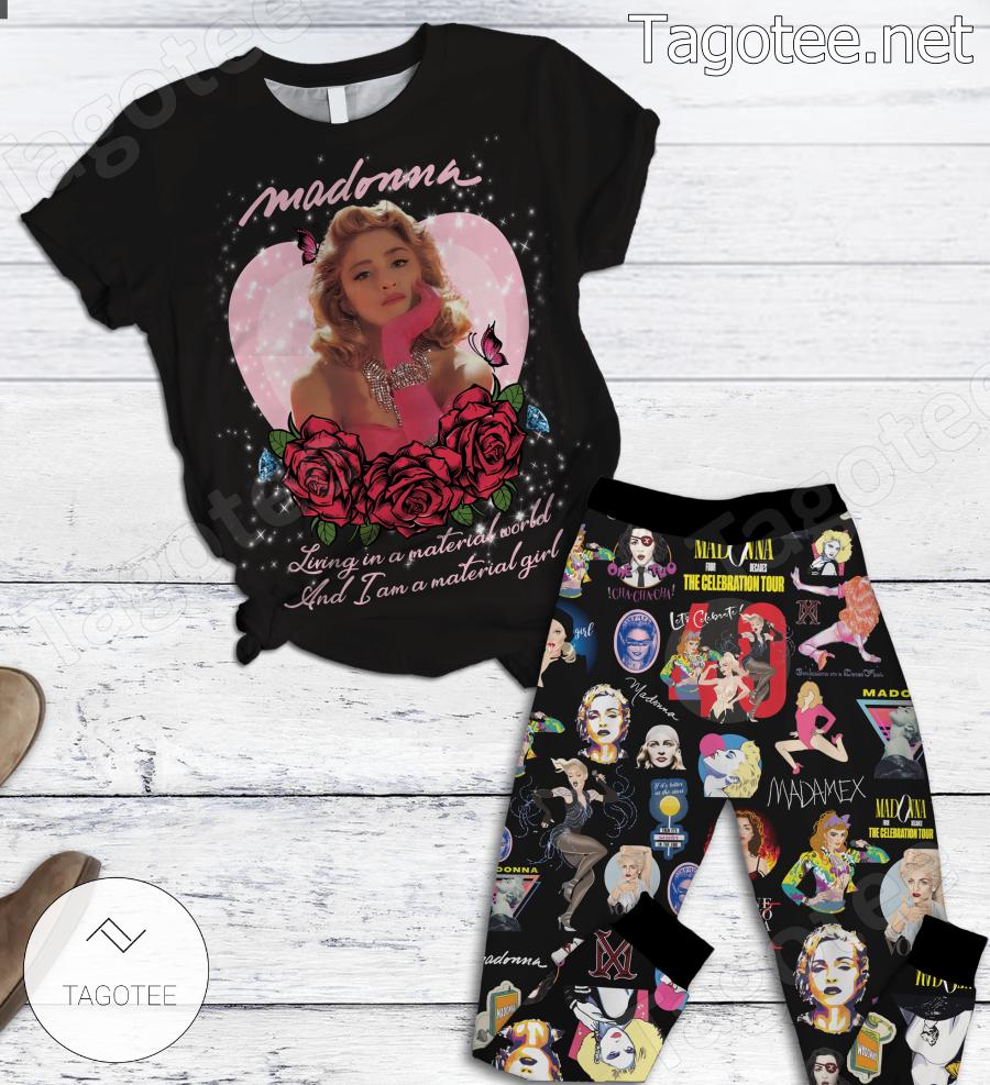 Madonna Living In A Material World Pajamas Set