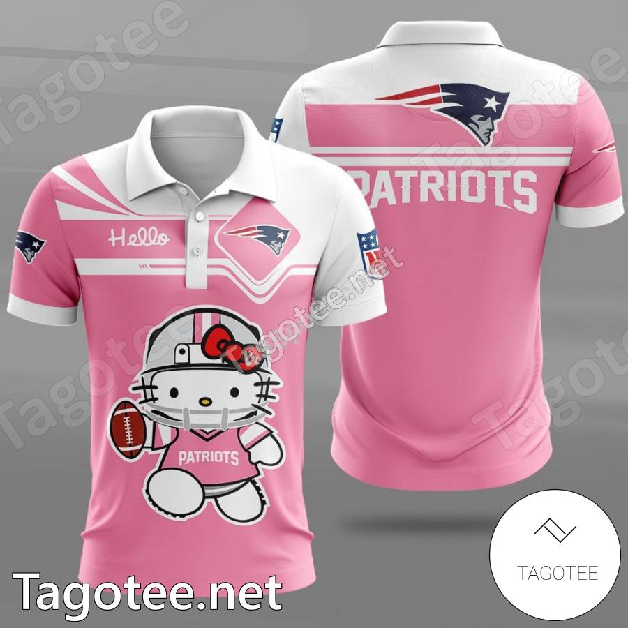 New England Patriots Hello Kitty Pink 3D Hoodie Sweatshirt - Obishirt