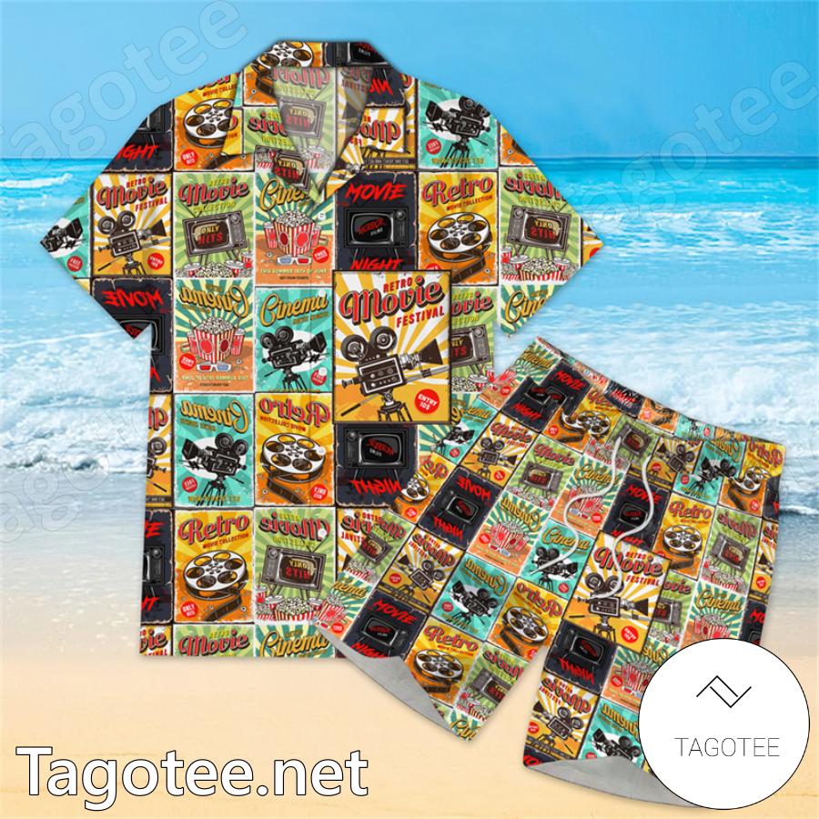 Cartoon Movie Posters Vintage Hawaiian Shirt - Tagotee